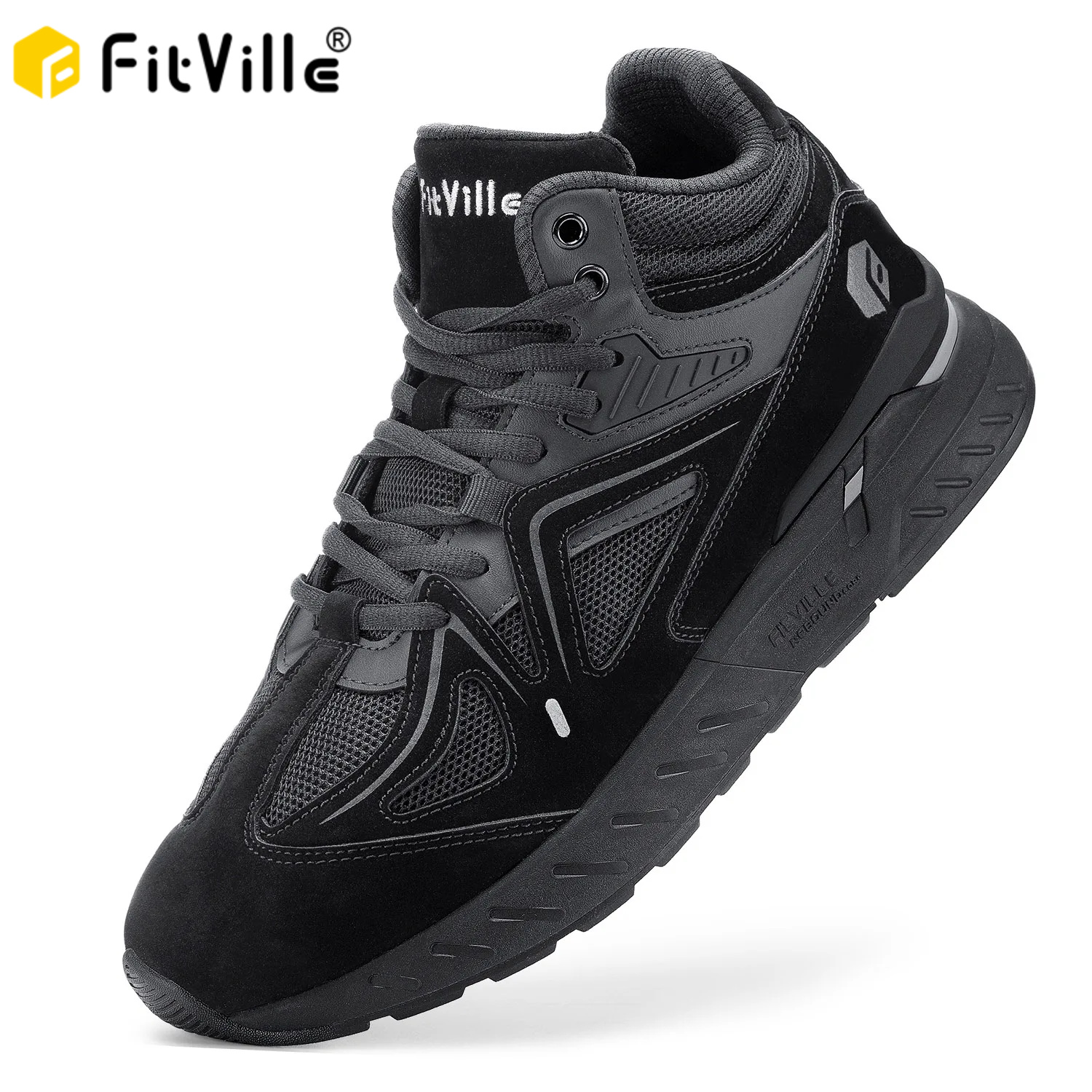 Men'S Shoes Basketball - FitVille Men's High-Top Basketball Shoes Widened