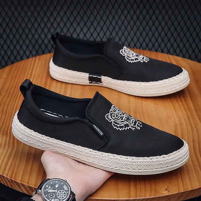 black Breathable shoes for man - Men'S Shoes Loafers Casual บทวิจารณ์และราคา