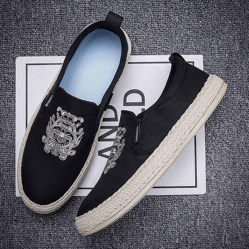black Breathable shoes for man - Men'S Shoes Loafers Casual บทวิจารณ์และราคา