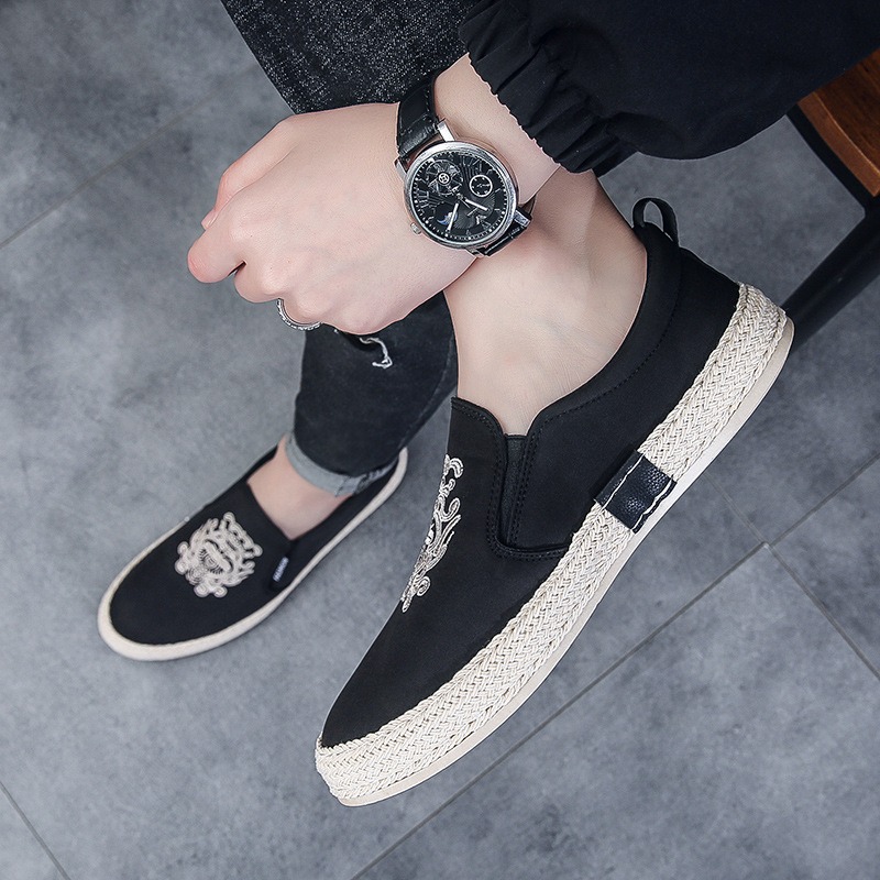 black Breathable shoes for man - Men'S Shoes Loafers Casual บทวิจารณ์และราคา
