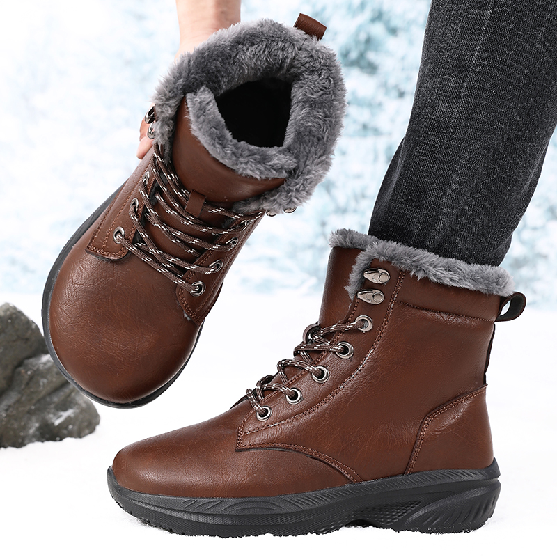 Men Winter Snow Boots for Wate - Men'S Shoes With Wide Toe Box บทวิจารณ์และราคา
