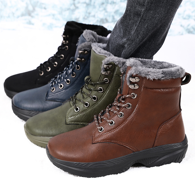 Men Winter Snow Boots for Wate - Men'S Shoes With Wide Toe Box บทวิจารณ์และราคา