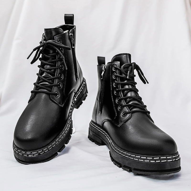 Men's 4-Season Black Patent Le - Men'S Shoes For Work บทวิจารณ์และราคา