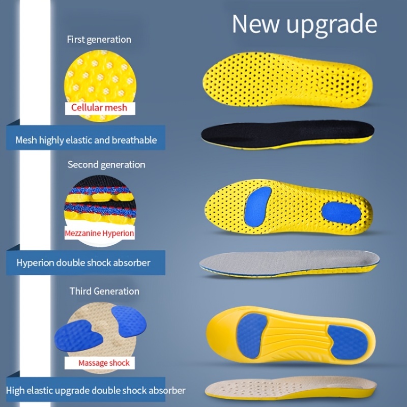 Sport Insoles for Feet Soft Sh - Men'S Shoes For Plantar Fasciitis บทวิจารณ์และราคา