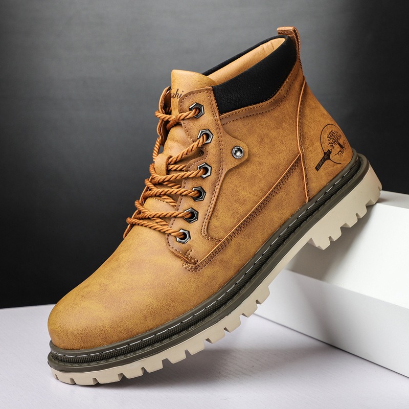 Men's Boots High-Top Casual Sh - Men'S Shoes For Work บทวิจารณ์และราคา