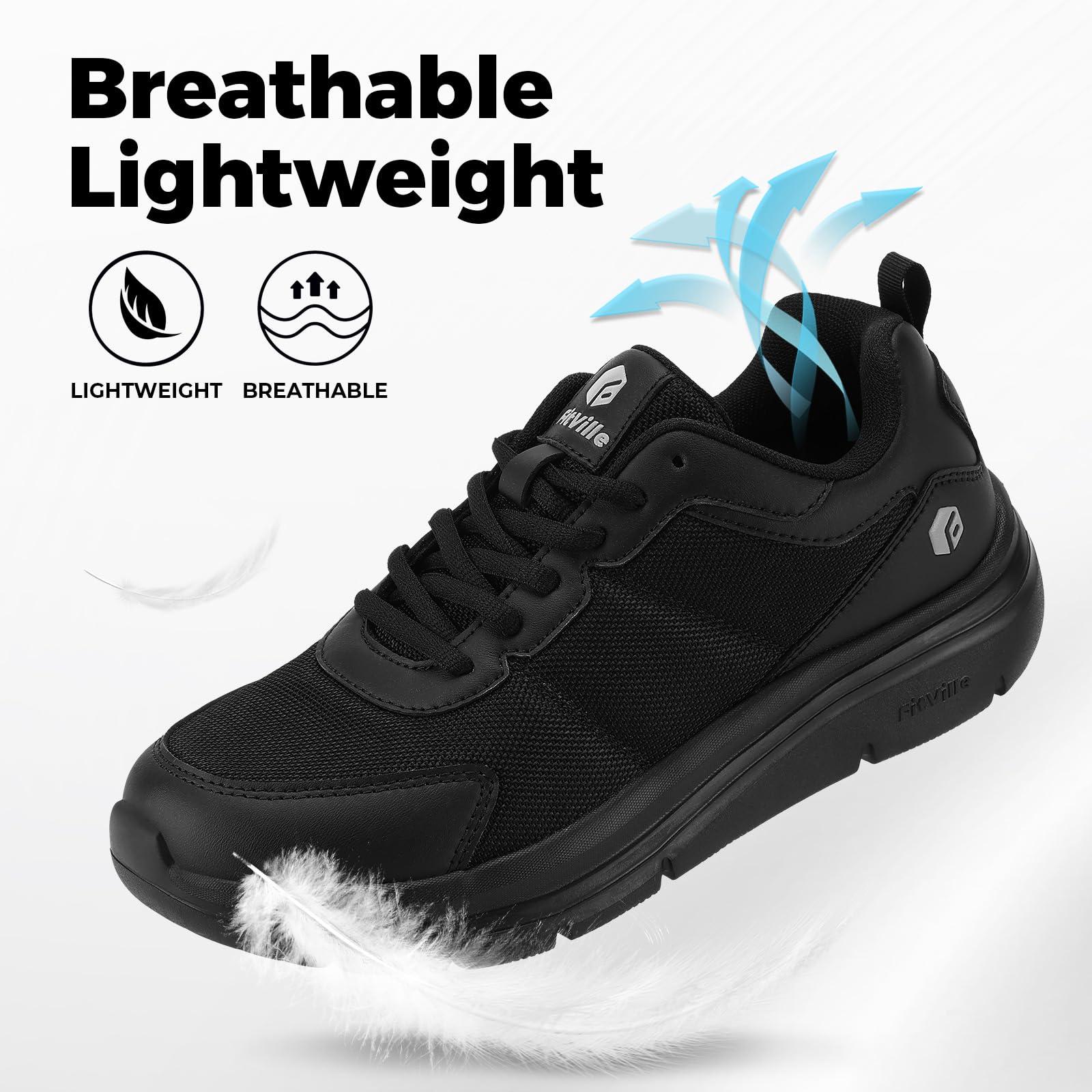 FitVille Men's Walking Shoes W - Men'S Shoes For Plantar Fasciitis บทวิจารณ์และราคา