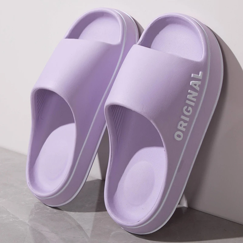 Summer Couple Slides Solid Col - Men'S Shoes Non Slip บทวิจารณ์และราคา