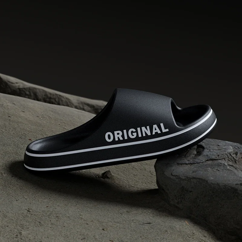 Summer Couple Slides Solid Col - Men'S Shoes Non Slip บทวิจารณ์และราคา