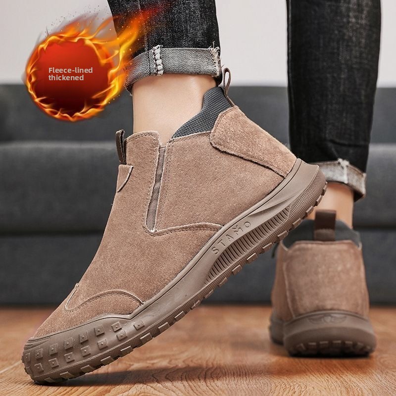 Winter Men's Shoes Plush Warm  - Men'S Shoes Loafers Casual บทวิจารณ์และราคา