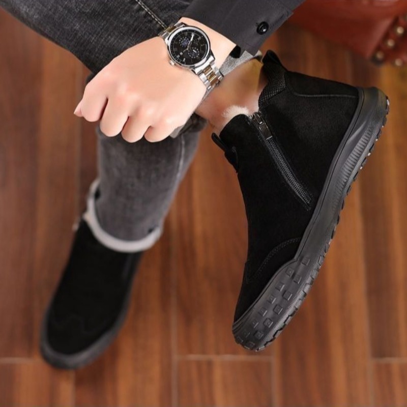Winter Men's Shoes Plush Warm  - Men'S Shoes Loafers Casual บทวิจารณ์และราคา
