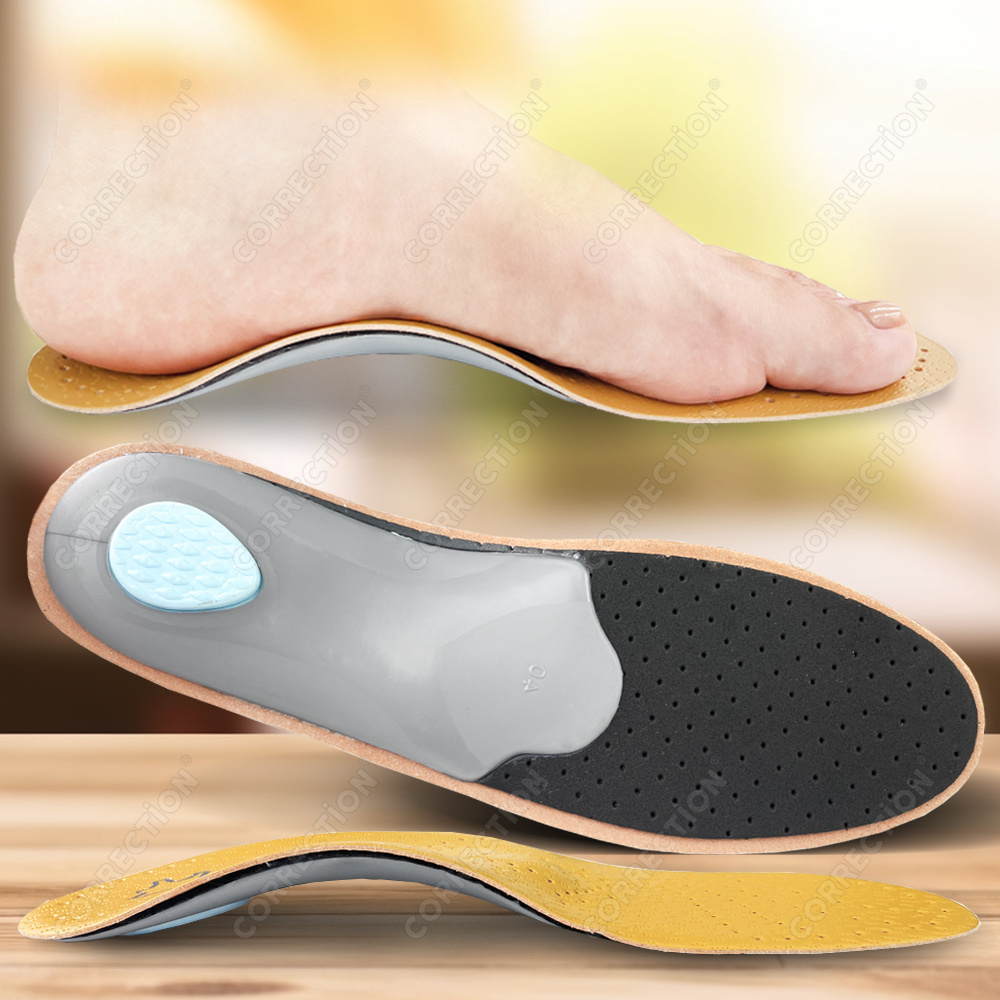 Leather Orthopedic Insole Arch - Men'S Shoes For Plantar Fasciitis บทวิจารณ์และราคา