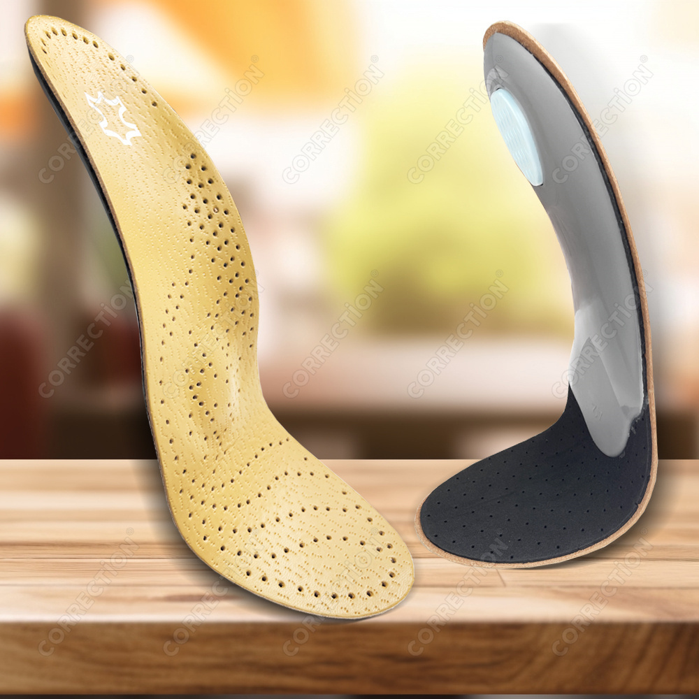 Leather Orthopedic Insole Arch - Men'S Shoes For Plantar Fasciitis บทวิจารณ์และราคา