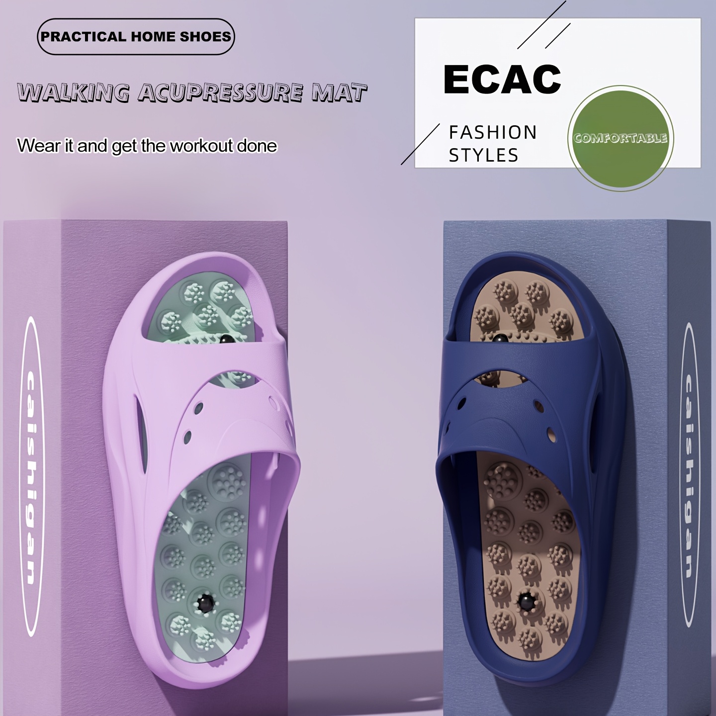 Women Men EVA Massage Slippers - Men'S Shoes Non Slip บทวิจารณ์และราคา