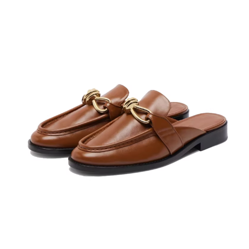 Metal Buckle Half Slippers For - Loafer Slip On Men บทวิจารณ์และราคา