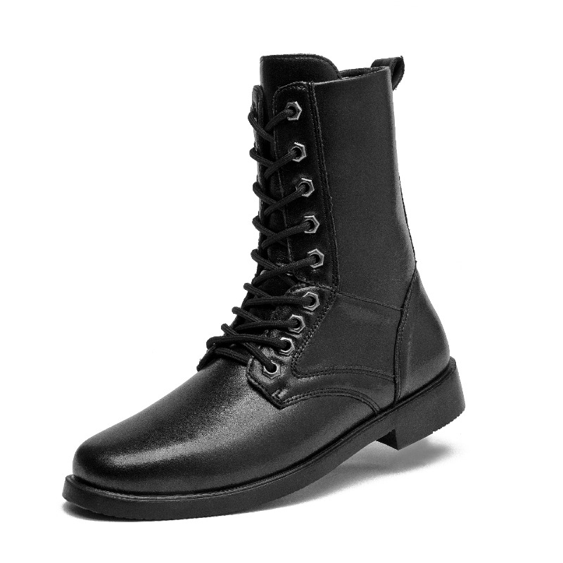 High-top Leather Boots Outdoor - Men'S Shoes For Work บทวิจารณ์และราคา