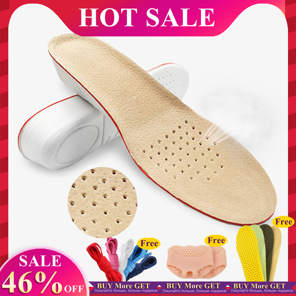 Genuine Leather Insoles Taller - Men Shoes Outlet บทวิจารณ์และราคา