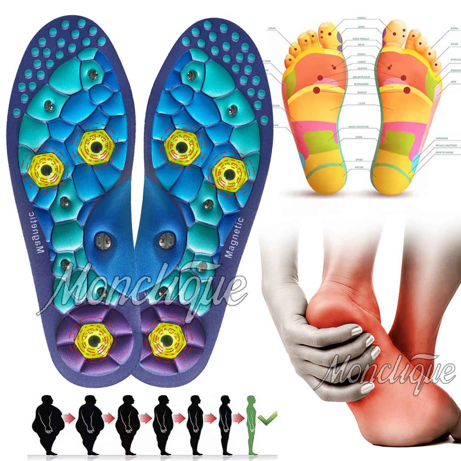 Magnetic Comfortable Acupoint  - Men Shoes Outlet บทวิจารณ์และราคา
