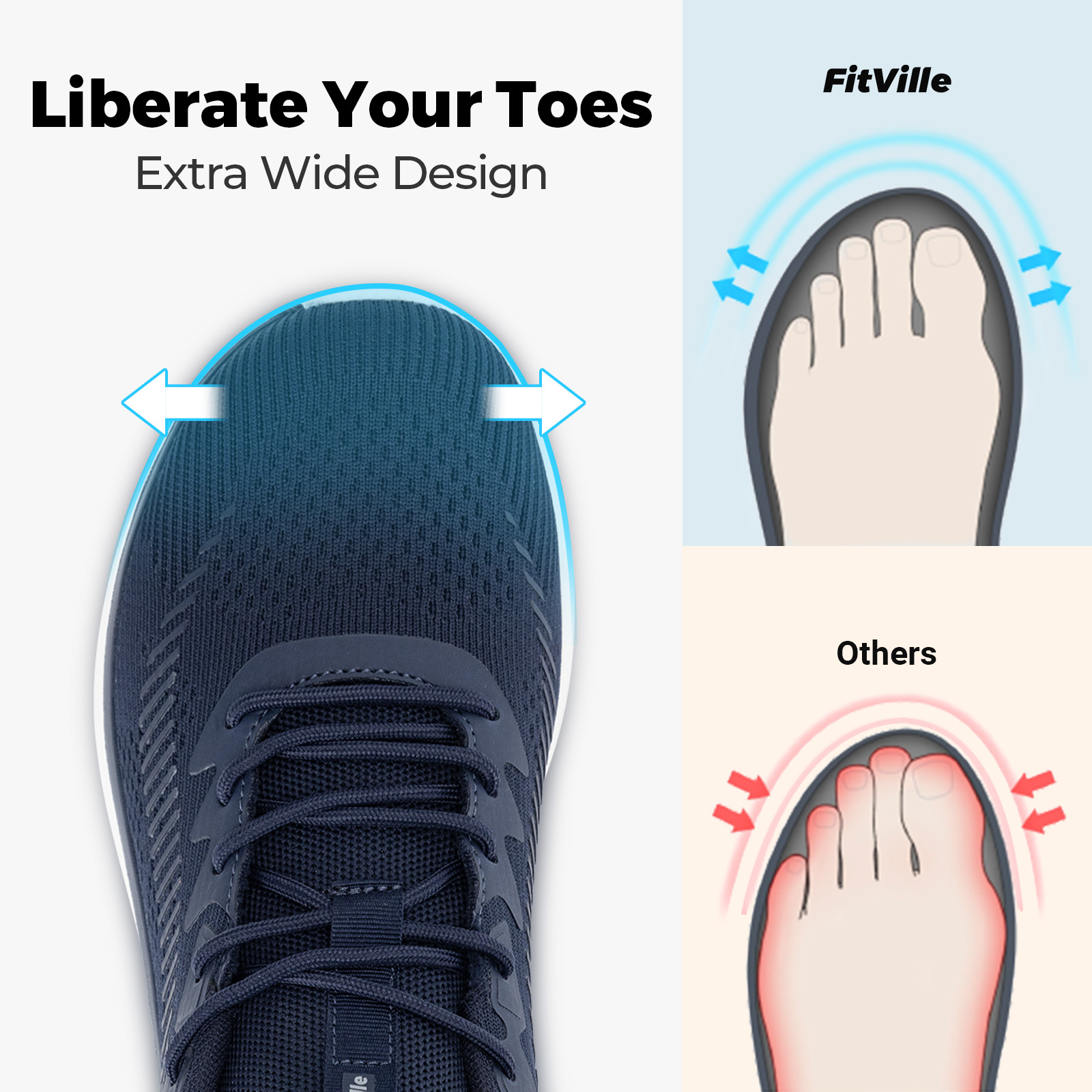 FitVille Men's Walking Shoes L - Men'S Shoes For Plantar Fasciitis บทวิจารณ์และราคา