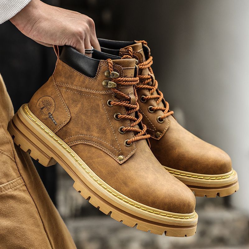 Fashion Men Boots Spring Comfo - Men'S Shoes For Work บทวิจารณ์และราคา
