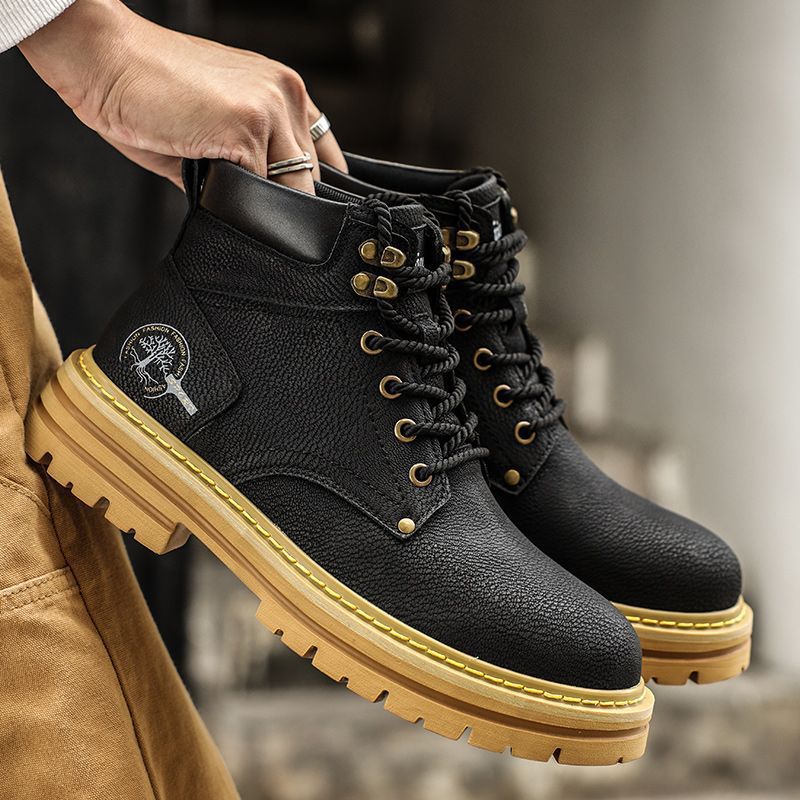Fashion Men Boots Spring Comfo - Men'S Shoes For Work บทวิจารณ์และราคา