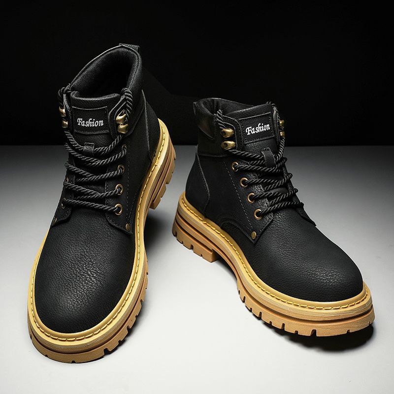 Fashion Men Boots Spring Comfo - Men'S Shoes For Work บทวิจารณ์และราคา