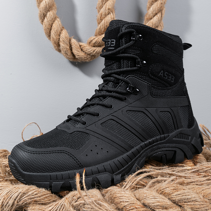 Men Tactical Boots Lace Up Des - Men'S Shoes For Work บทวิจารณ์และราคา
