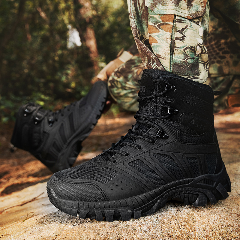 Men Tactical Boots Lace Up Des - Men'S Shoes For Work บทวิจารณ์และราคา