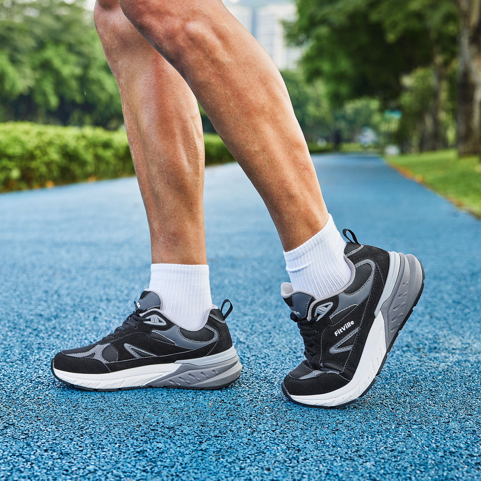 Fitville Walking Shoes Wide Me - Men'S Shoes For Plantar Fasciitis บทวิจารณ์และราคา