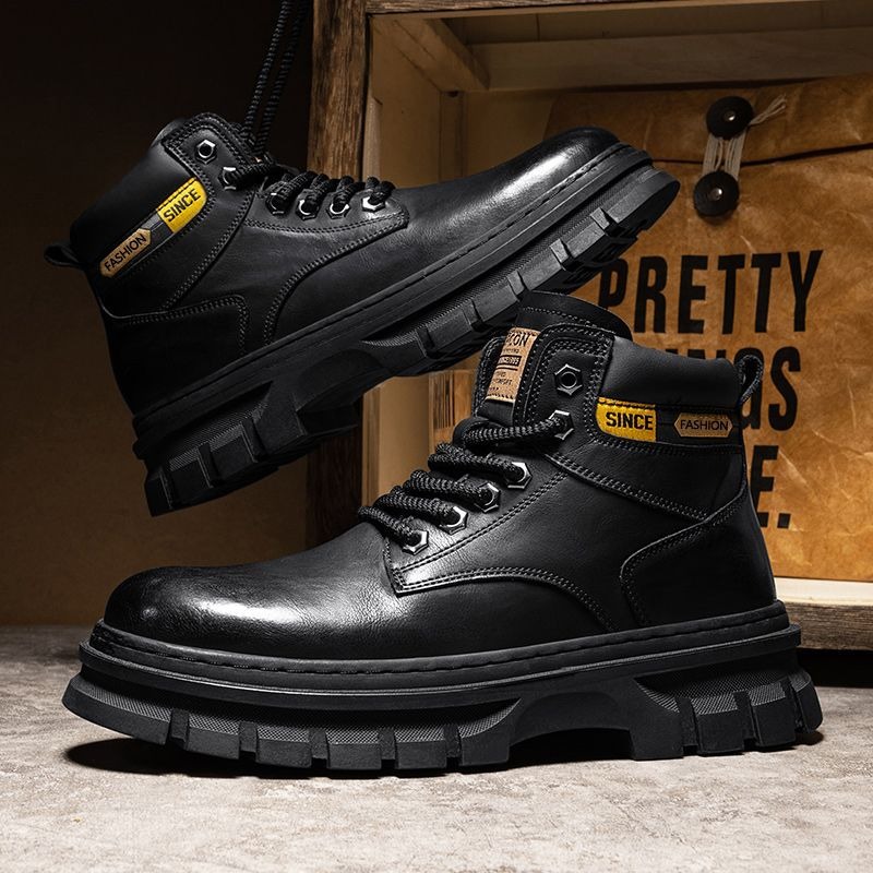 Vintage Men Platform Ankle Boo - Men'S Shoes For Work บทวิจารณ์และราคา