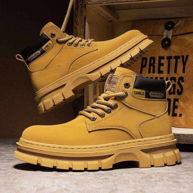 Vintage Men Platform Ankle Boo - Men'S Shoes For Work บทวิจารณ์และราคา