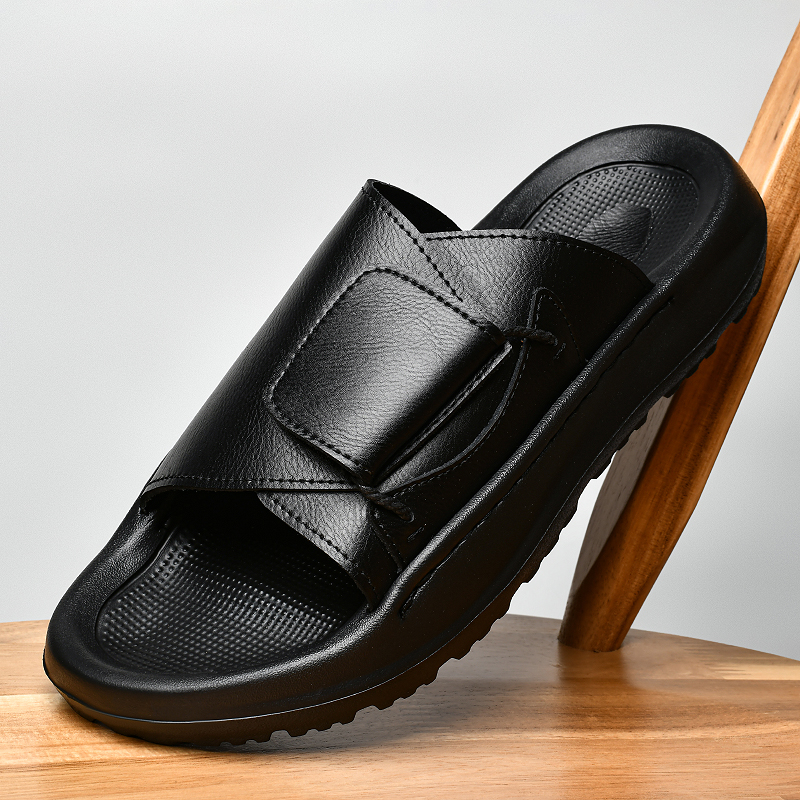 Leather Men's Slippers Slides  - Men'S Shoes Hugo Boss บทวิจารณ์และราคา