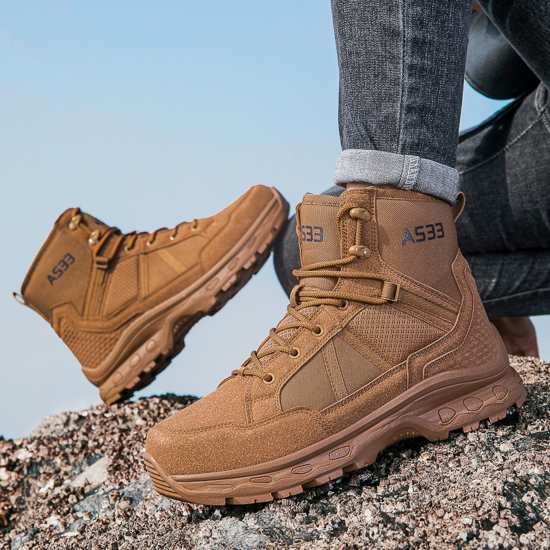 Men's Military Tactical Boots  - Men'S Shoes For Work บทวิจารณ์และราคา