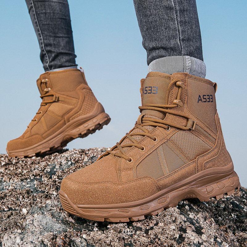 Men's Military Tactical Boots  - Men'S Shoes For Work บทวิจารณ์และราคา