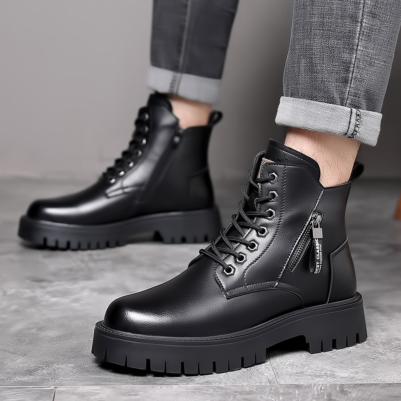 Men Classic Genuine Leather Bo - Men'S Shoes For Work บทวิจารณ์และราคา