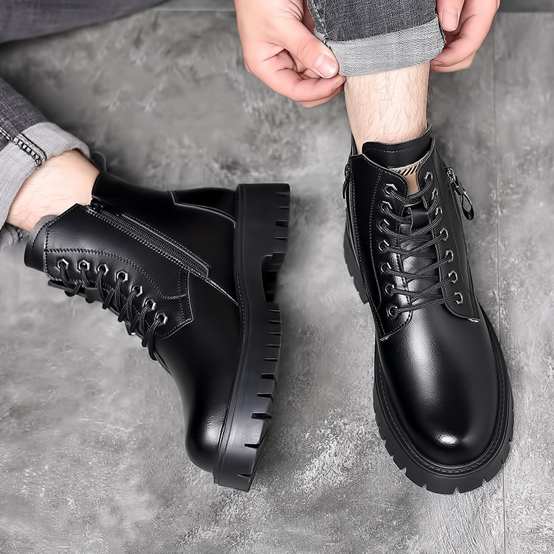 Men Classic Genuine Leather Bo - Men'S Shoes For Work บทวิจารณ์และราคา