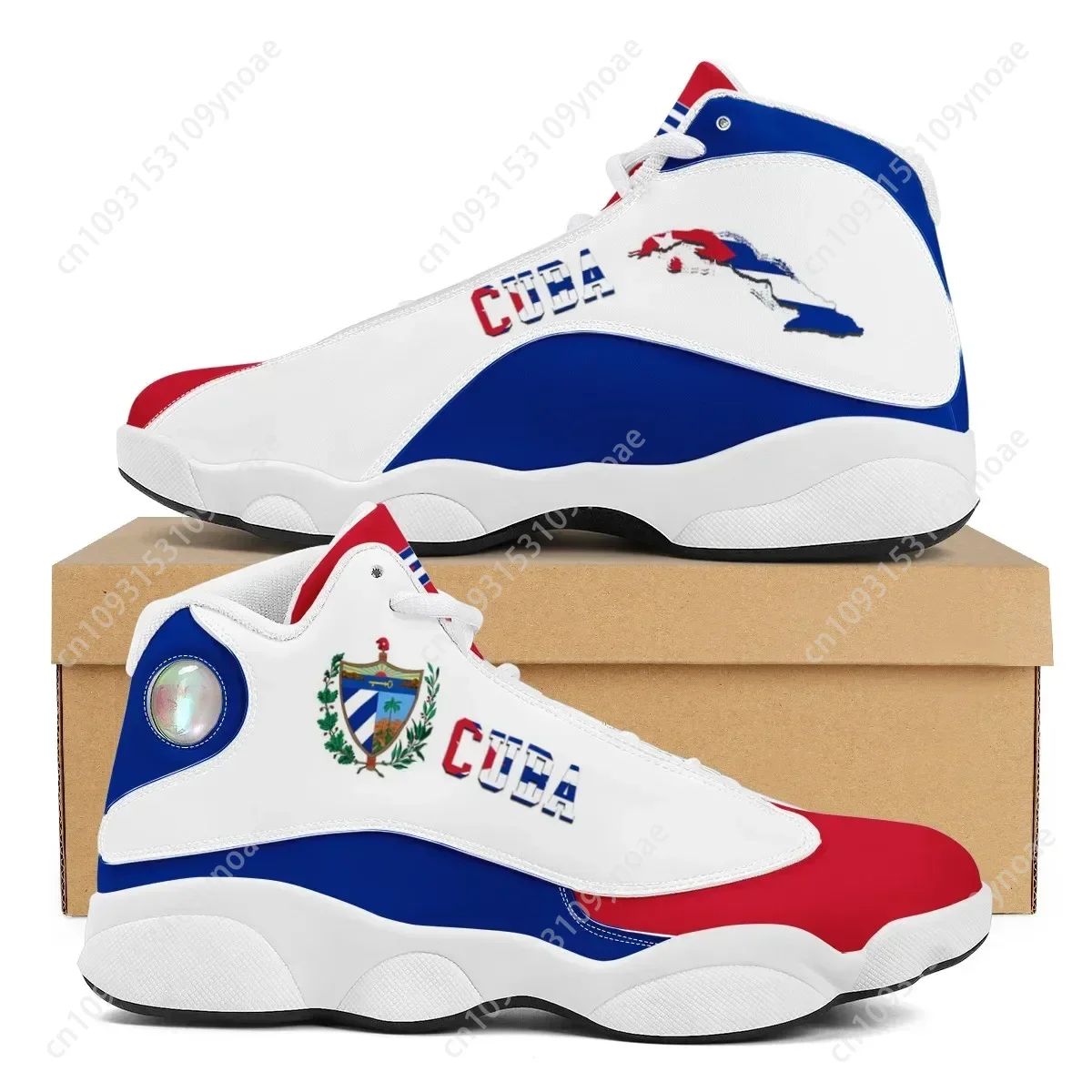 CUBA Flag Print Cool Men Baske - Men'S Shoes Basketball บทวิจารณ์และราคา