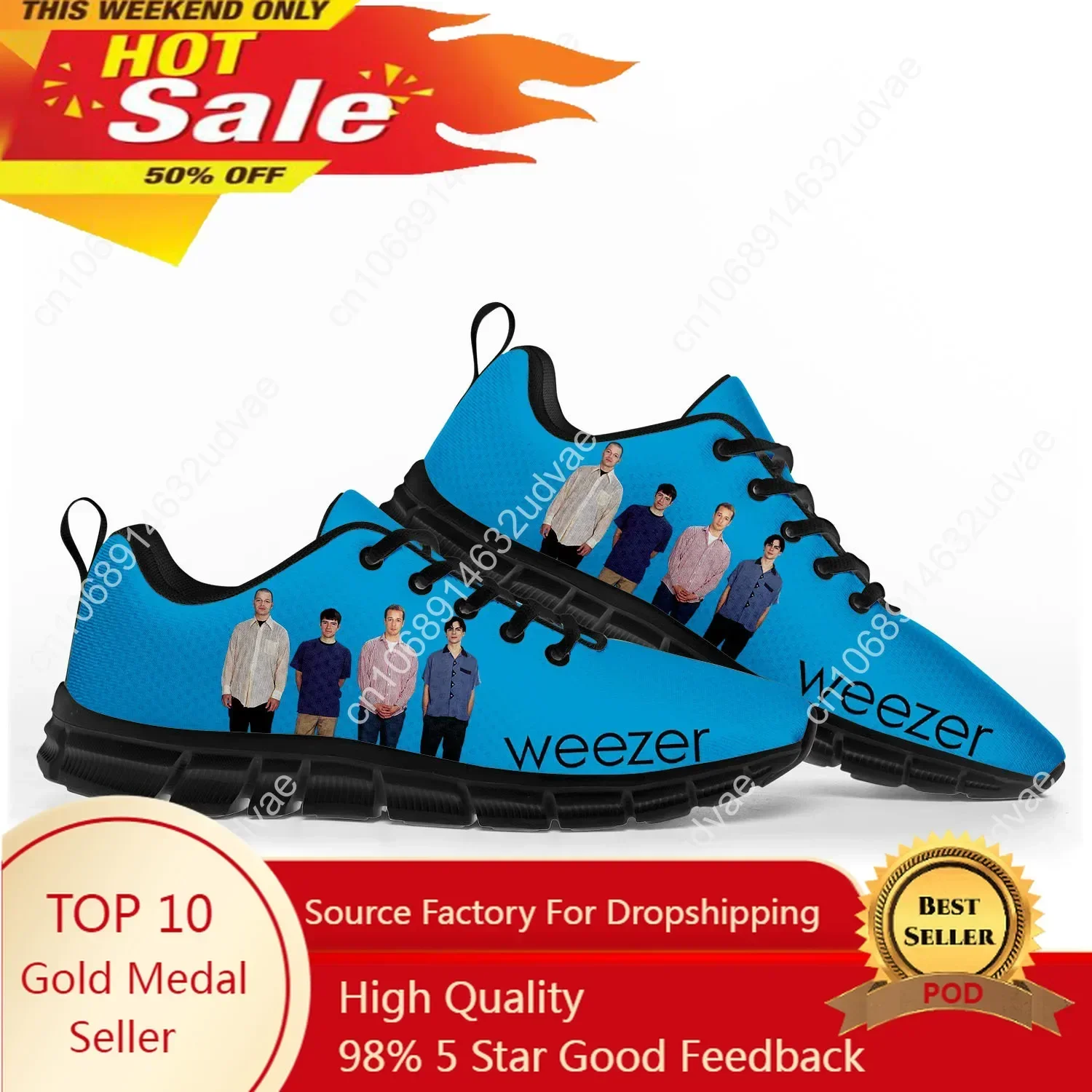 Weezer Sports Shoes Mens Women - Men Shoes Sneakers บทวิจารณ์และราคา