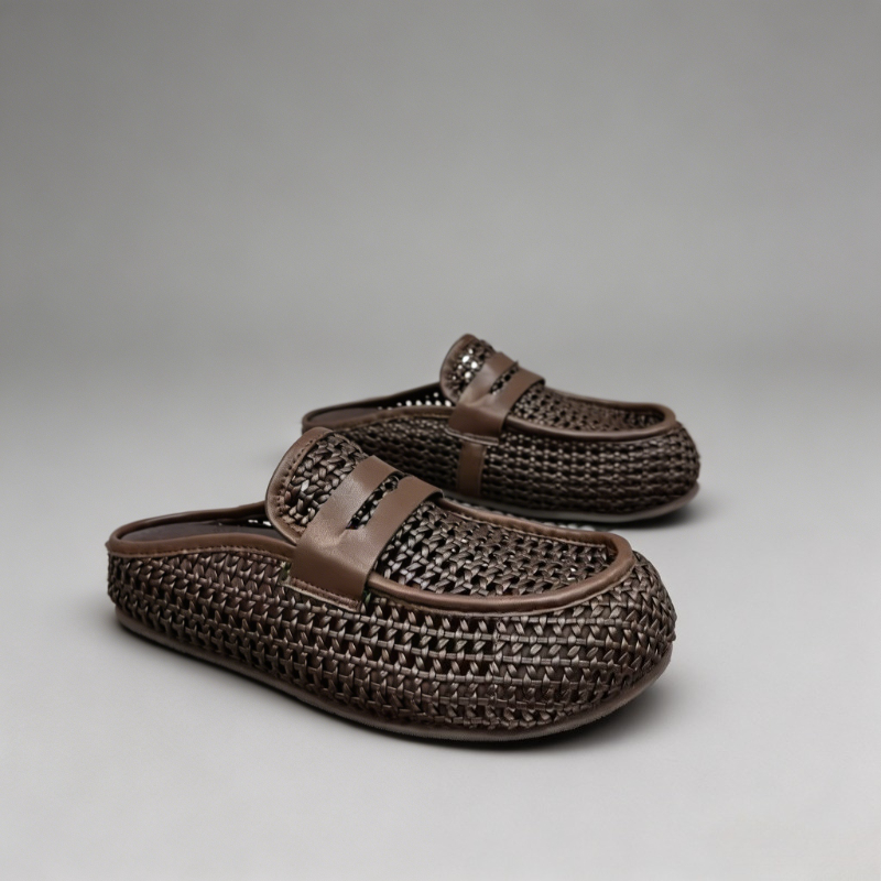 Luxury Texture Men   Mules 202 - Loafer Slip On Men บทวิจารณ์และราคา