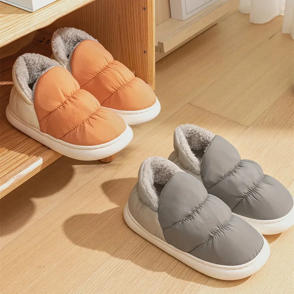 Women Men Slippers Winter Down - Men Shoes For Winter บทวิจารณ์และราคา