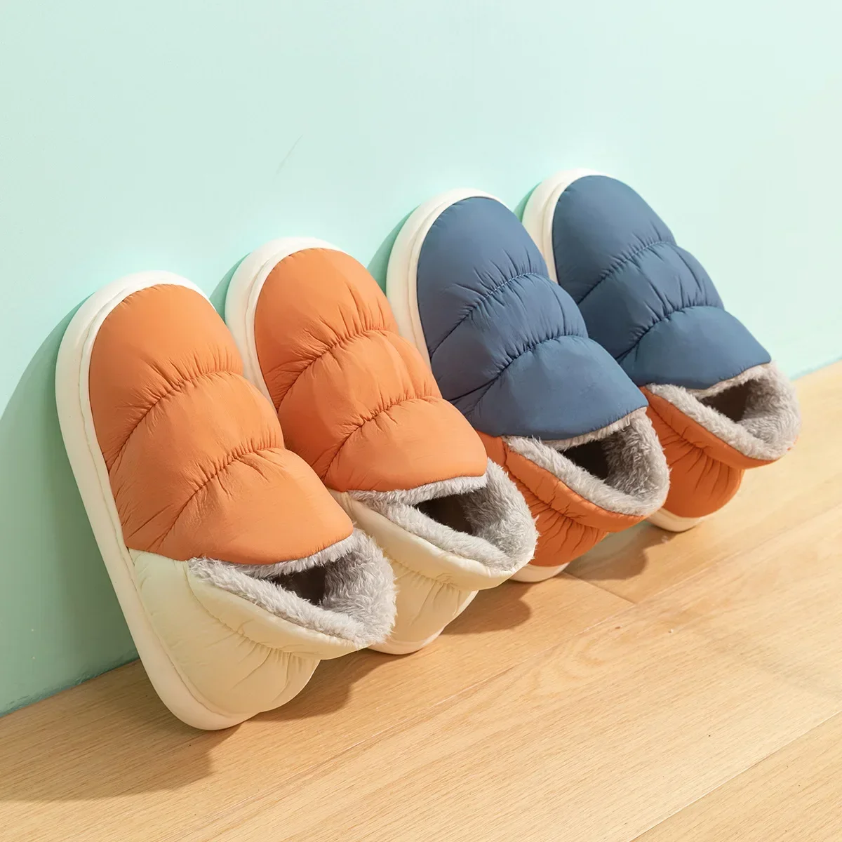 Women Men Slippers Winter Down - Men Shoes For Winter บทวิจารณ์และราคา