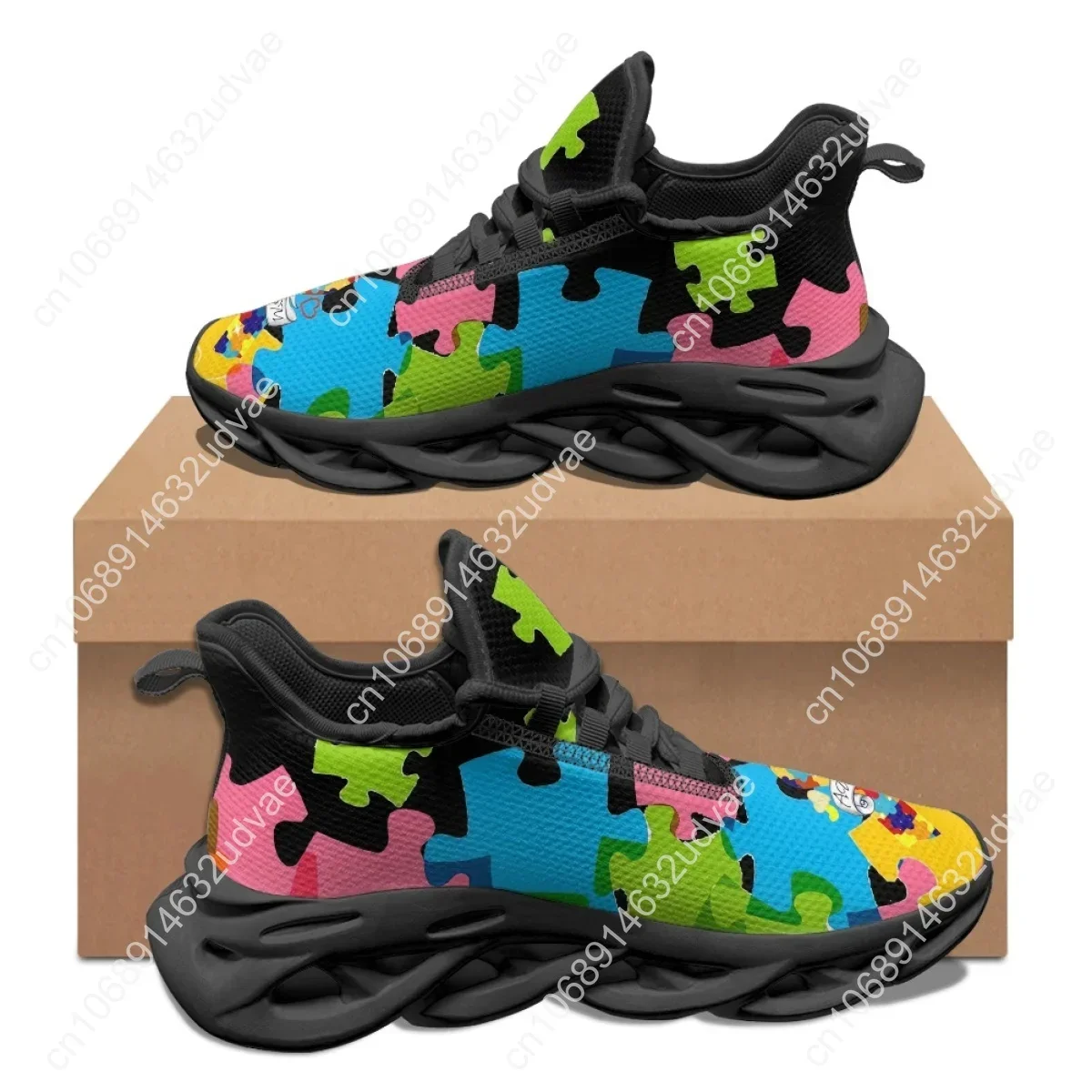 Autism Awareness Sports Runnin - Men Shoes Sneakers บทวิจารณ์และราคา