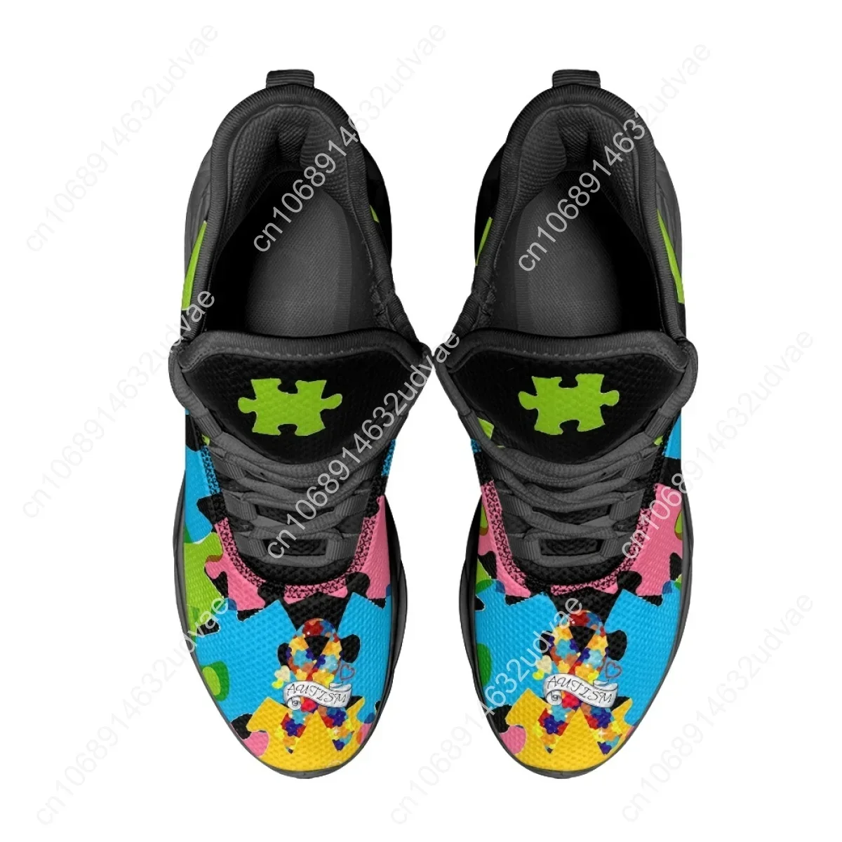 Autism Awareness Sports Runnin - Men Shoes Sneakers บทวิจารณ์และราคา