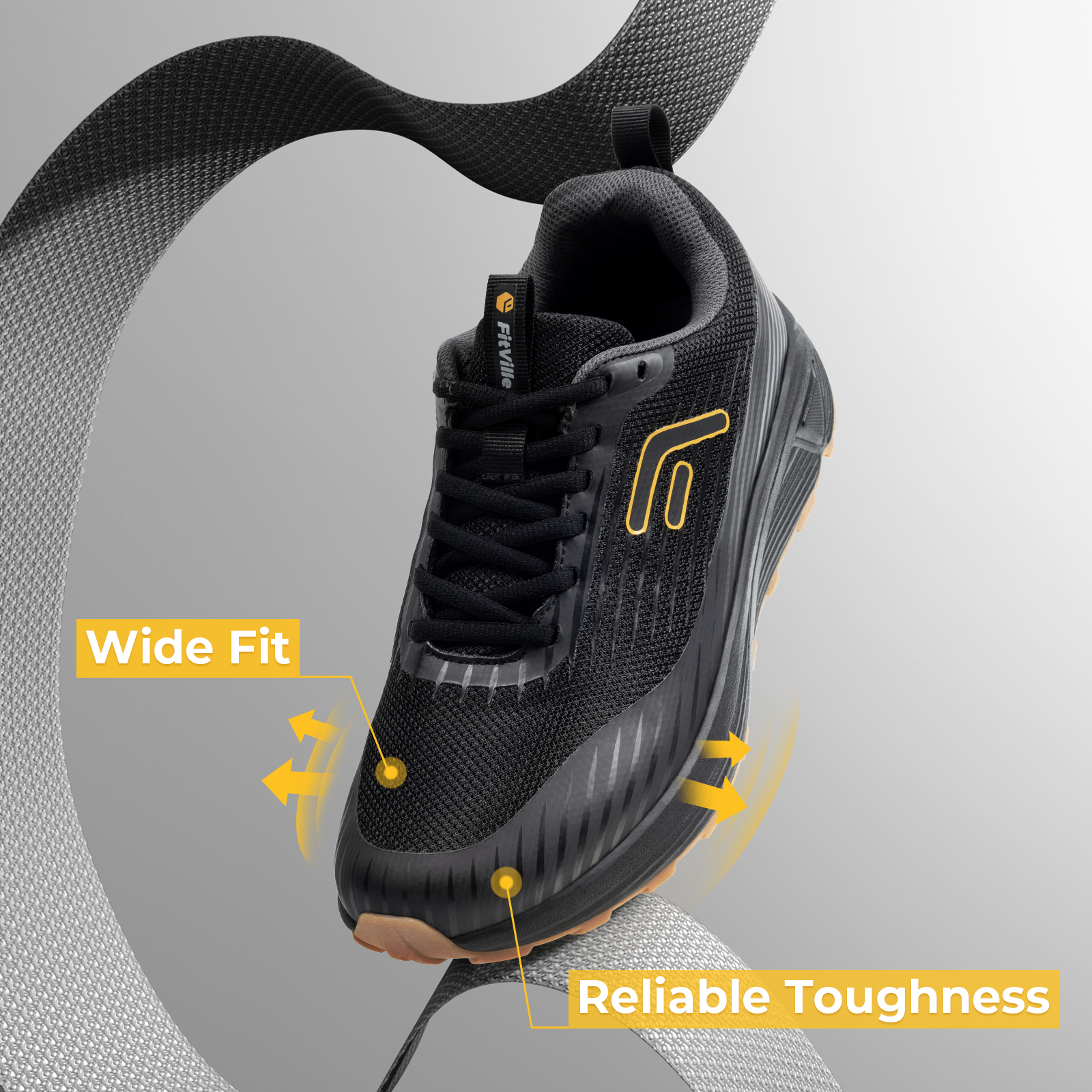 Fittington Men’s Sports Shoes  - Men'S Shoes For Plantar Fasciitis บทวิจารณ์และราคา
