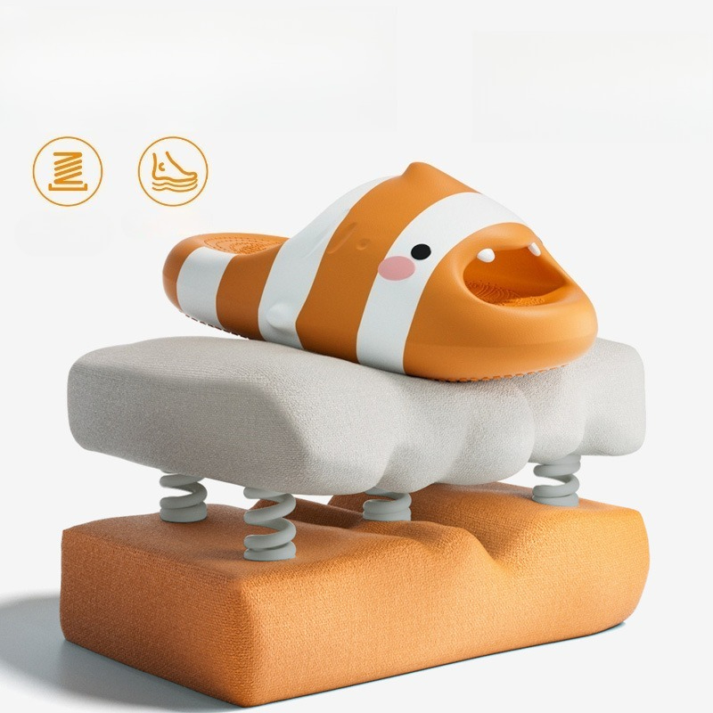 Cute Fish Cartoon Slides Women - Men'S Shoes Non Slip บทวิจารณ์และราคา