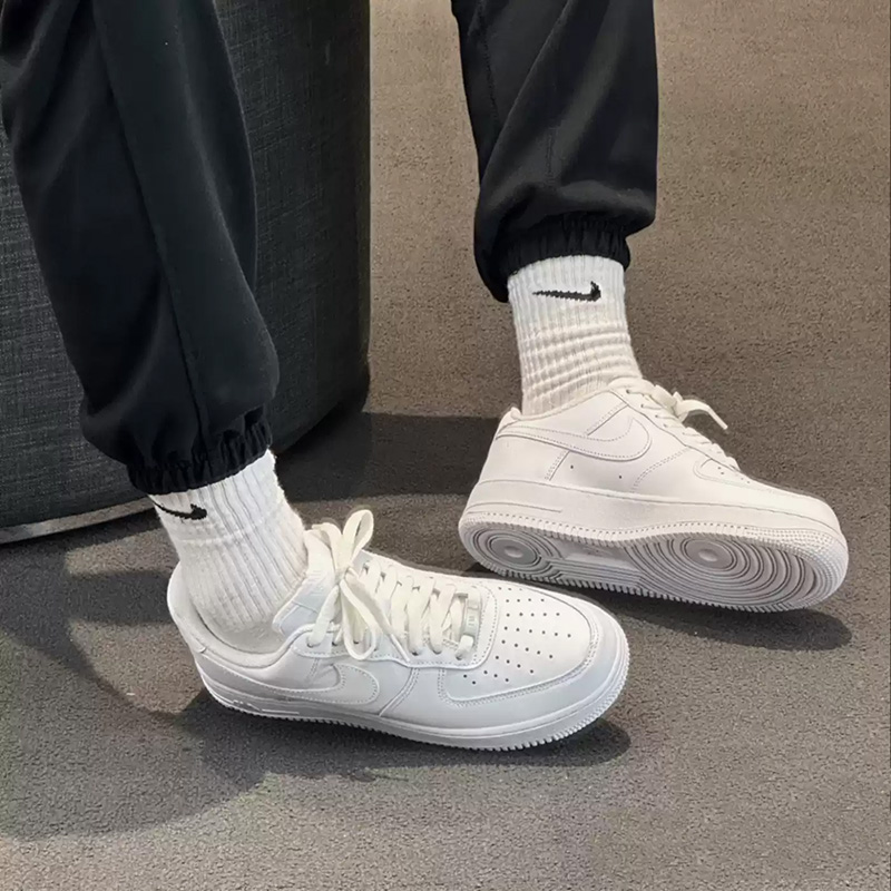 Nike Air Force 1 Pure White Ai - Men'S Shoes Nike Air Force บทวิจารณ์และราคา
