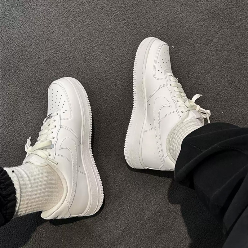 Nike Air Force 1 Pure White Ai - Men'S Shoes Nike Air Force บทวิจารณ์และราคา