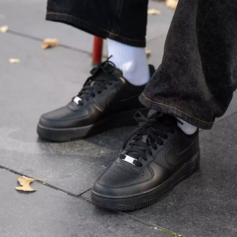 Nike Air Force1All Black Air F - Men'S Shoes Nike Air Force บทวิจารณ์และราคา