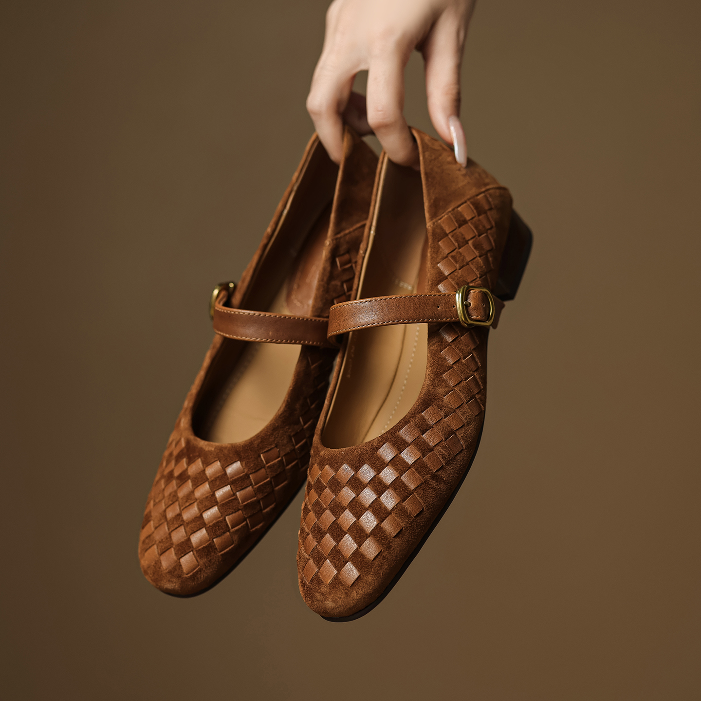 Handmade Genuine Woven Texture - Men'S Shoes Loafers Casual บทวิจารณ์และราคา