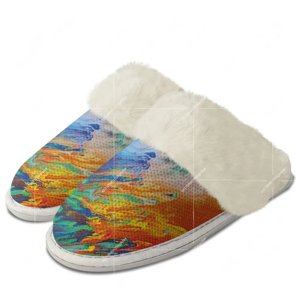 Custom Abstract Multicolor Plu - Men Shoes For Winter บทวิจารณ์และราคา