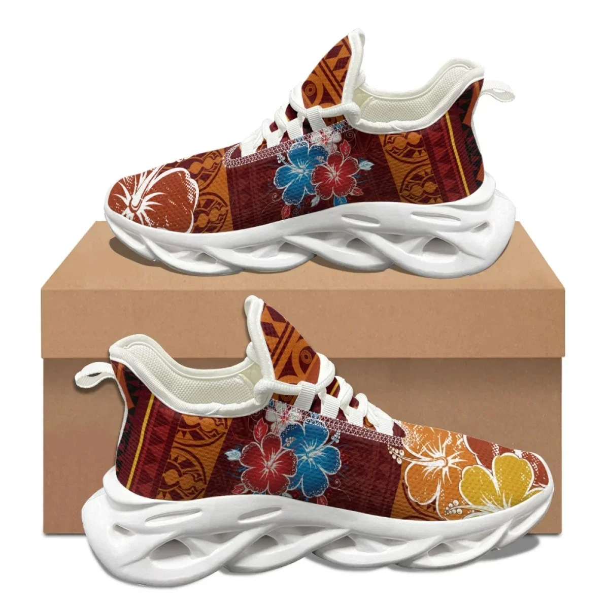 Hawaiian Hibiscus Comfortable  - Men'S Shoes Basketball บทวิจารณ์และราคา